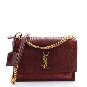 SAINT LAURENT SUNSET PYTHON CROSSBODY BAG